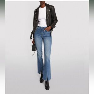 NEW Anine Bing Roxanne Denim Jeans Front Slit
High Rise